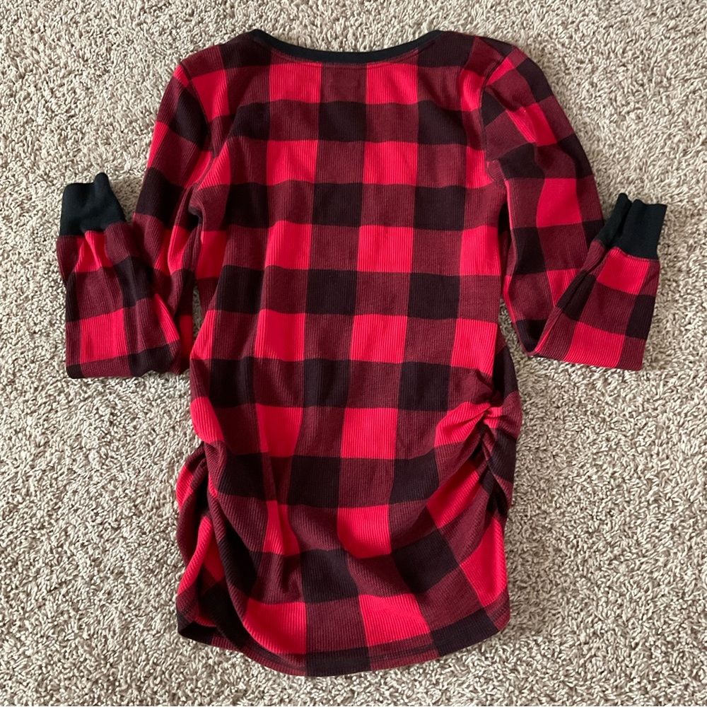 Old Navy Buffalo Plaid Maternity Top, Women’s Sz M - Picture 7 of 9